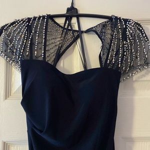 Long Navy Dress Betsy & Adam